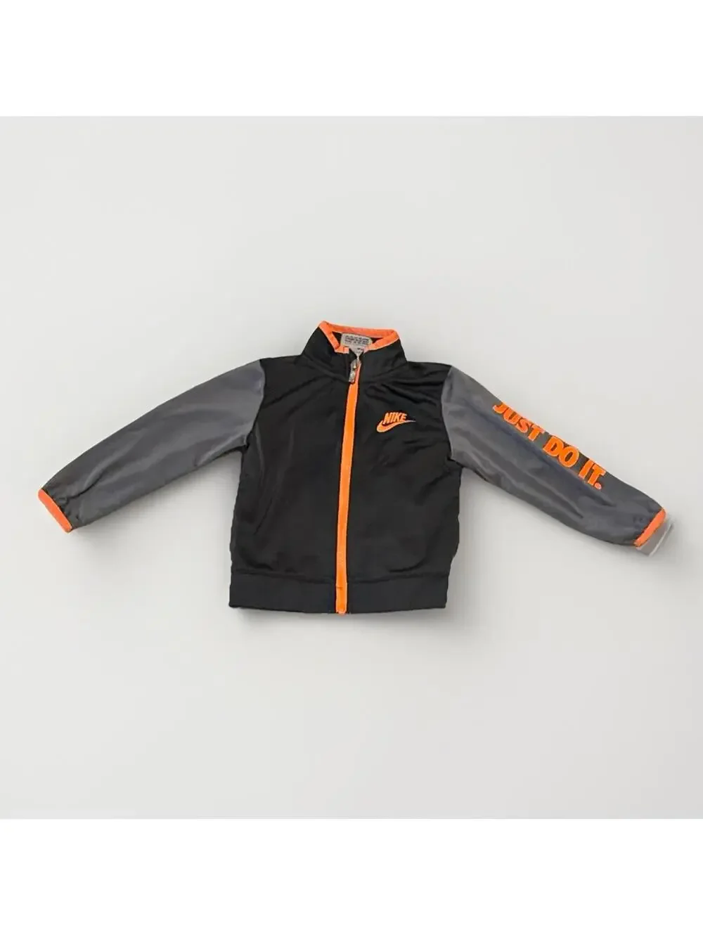 Nike‎ Multicolor Long Sleeve Track Jacket Toddlers Size 24 Months Black & Orange